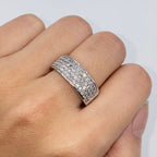 10K Gold Diamond Iced Band Ring - additional product view 3
