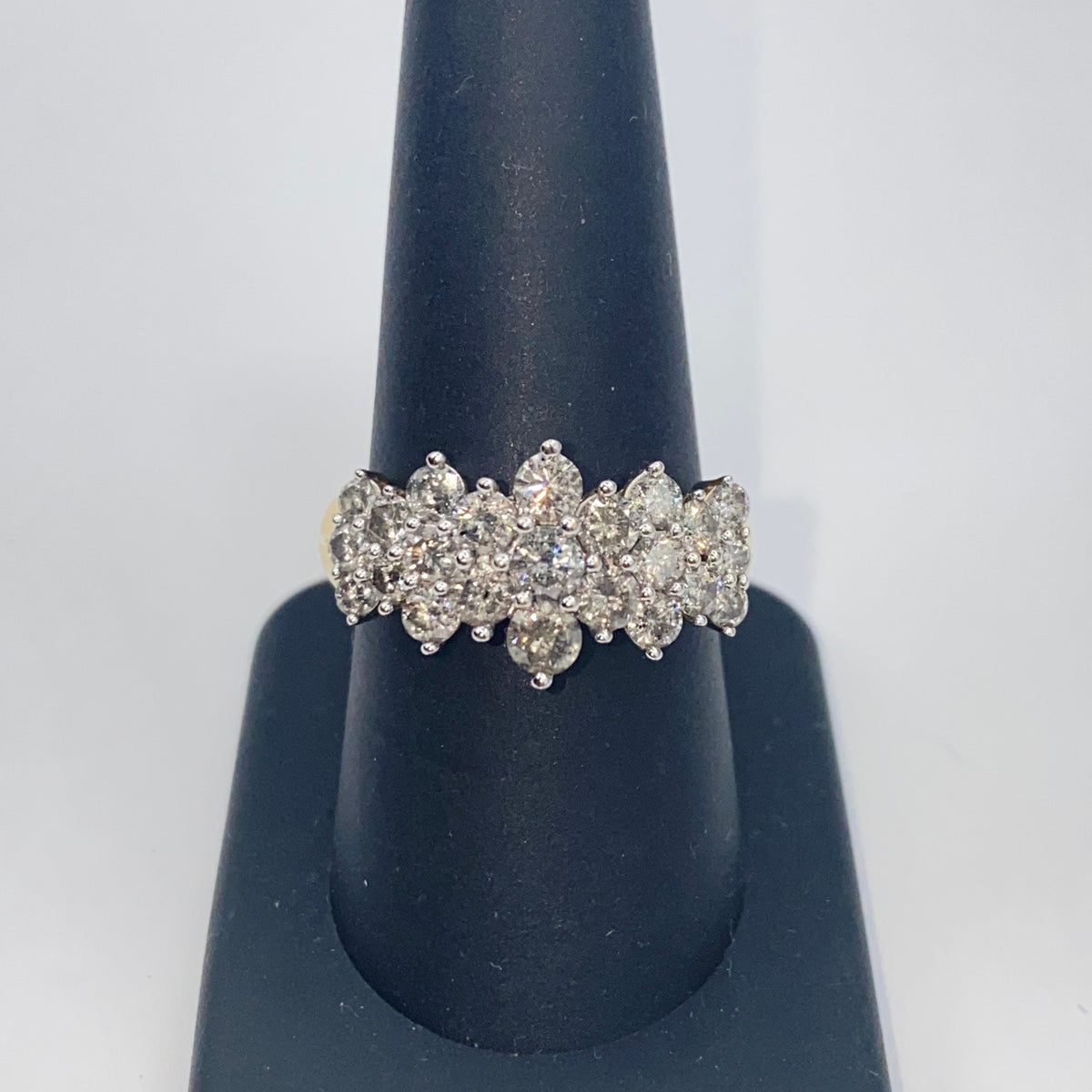 10K Gold Cluster Diamond Ring - additional product view 5