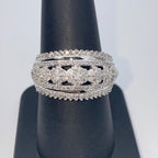 10K Gold Flower Tiara Diamond Engagement Ring - additional product view 5