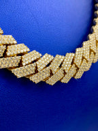 14K Gold Jumbo Diamond Cuban Chain 15.5mm - additional product view 5
