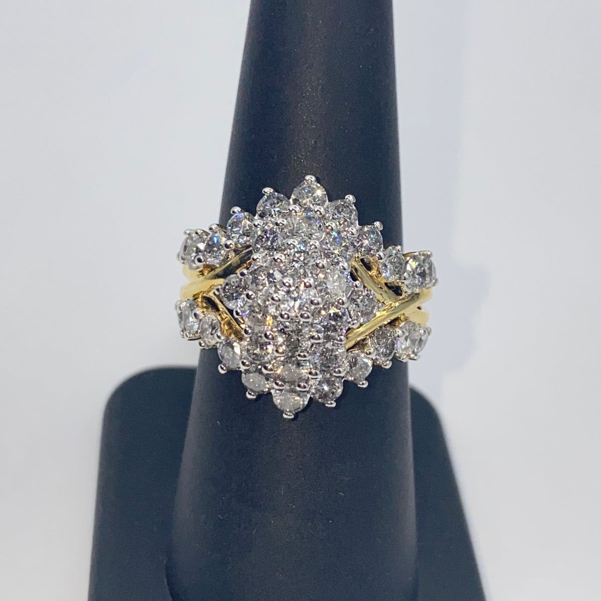 10K Gold Tiara Diamond Ring - additional product view 4