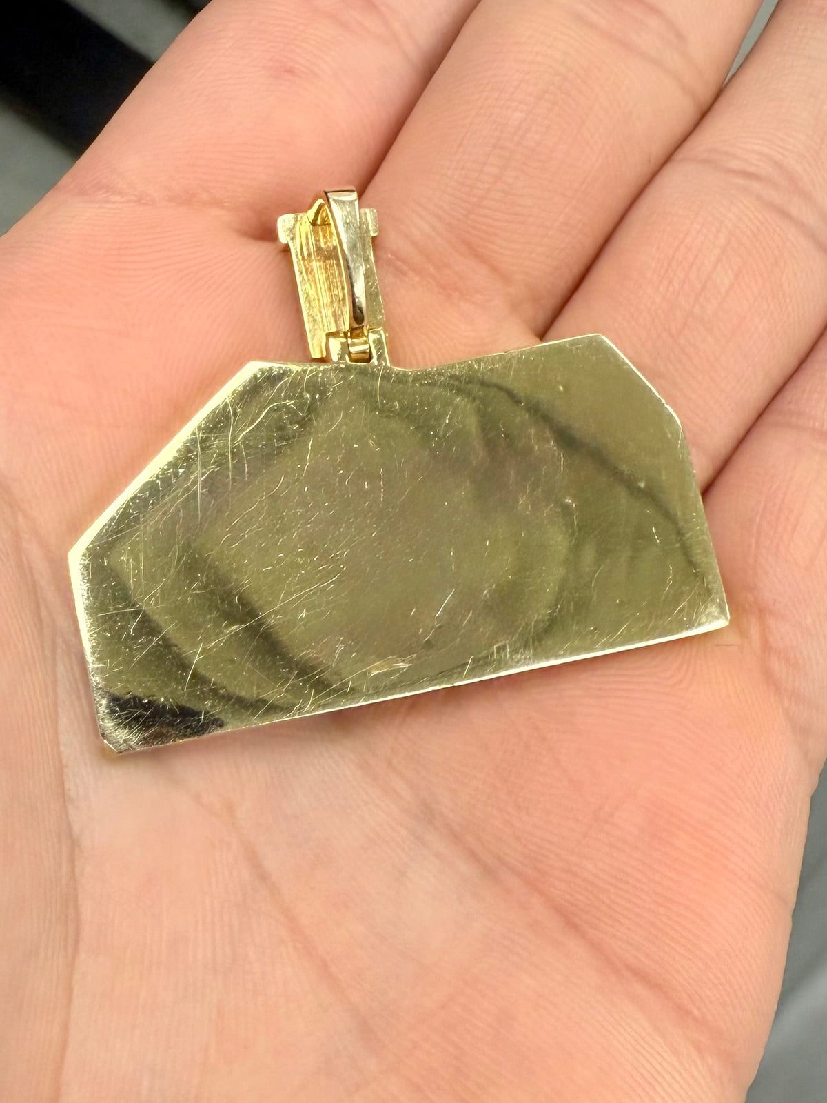 14K Gold Custom Priceless Traphouse Diamond Pendant - additional product view 3