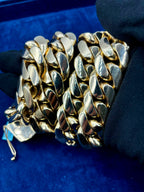 14K Solid Gold Cuban Chain 25M 32I - additional product view 6