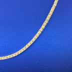 10K Gold 3.3mm Square Diamond Tennis Chain 20 in - additional product view 5