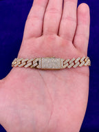 10K Gold 10mm Diamond Cuban Chain 18 in - additional product view 5