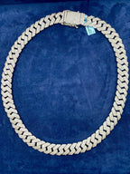 14K White Gold Jumbo Diamond Cuban Chain 15.7mm - additional product view 9