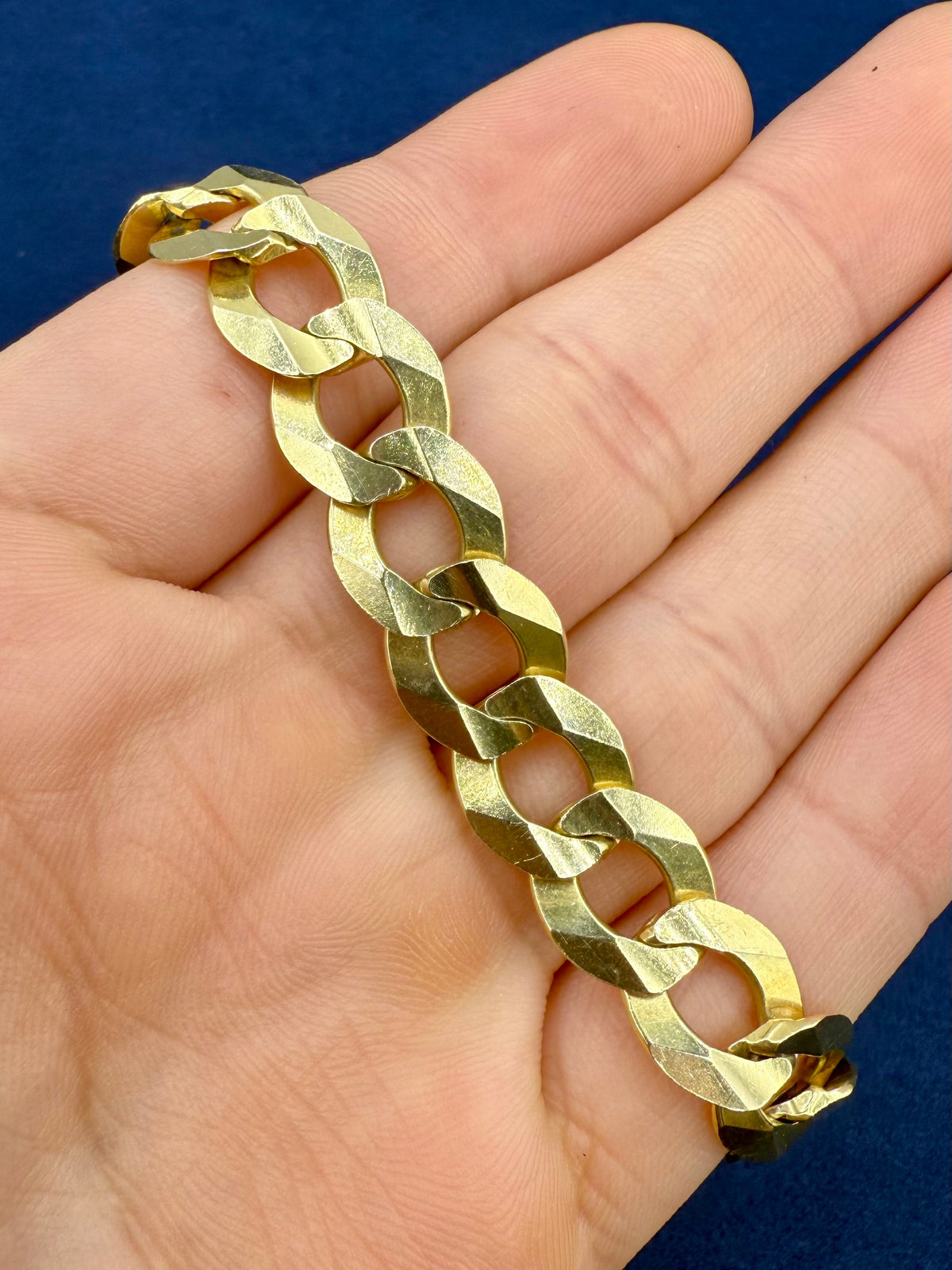 14K Gold Italian Cuban Link Bracelet 11.2mm - additional product view 5