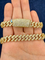 14K Gold Jumbo Diamond Cuban Chain 11mm - additional product view 6