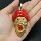 14K Gold Beast Gorilla Pendant - additional product view 3