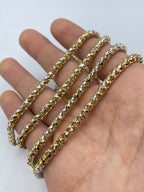 14K Gold 4mm Diamond Cut Franco Chain - additional product view 4