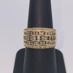 10K Gold Pave Row Diamond Ring - additional product view 5
