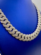 14K White Gold Jumbo Diamond Cuban Chain 15.7mm - additional product view 4