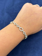 14K Gold Oval Link Diamond Bracelet - additional product view 2