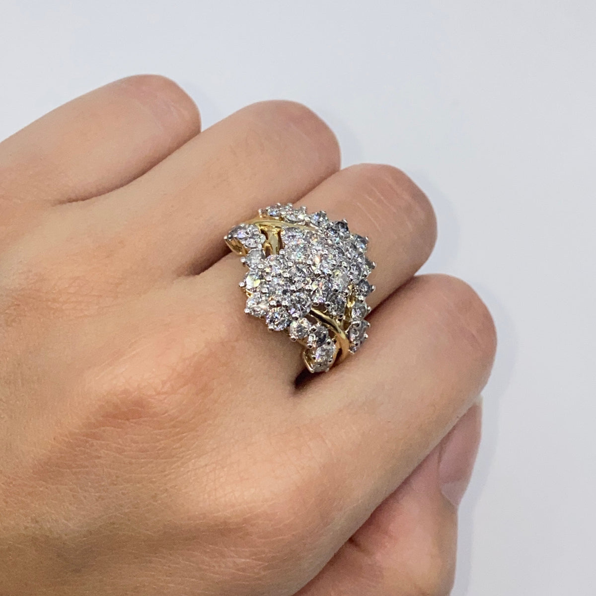 10K Gold Tiara Diamond Ring - additional product view 3