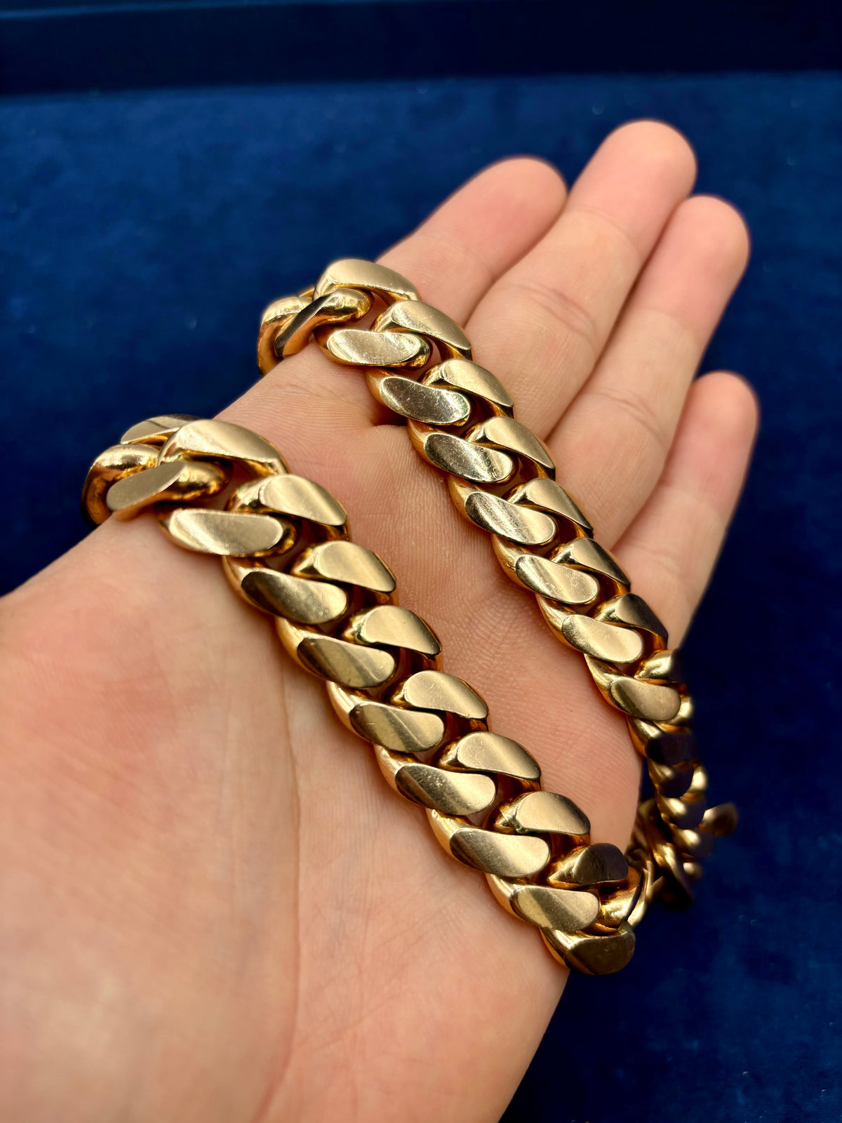 14K Rose Gold Cuban Chain 16.5mm 22 in - additional product view 5