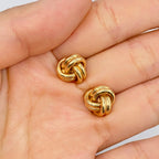 14K Gold Italian Cuff Links Diamond - additional product view 4