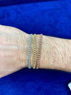 10K Gold 4.5mm Diamond Cuban Link Bracelet 7 in - additional product view 2