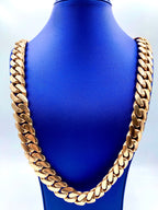 14K Solid Rose Gold Cuban Chain 21mm 33 in - additional product view 2