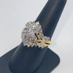 10K Gold Tiara Diamond Ring - additional product view 5