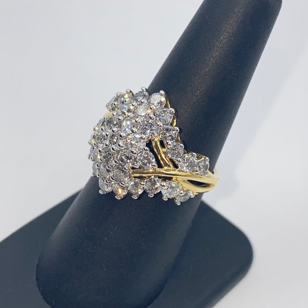 10K Gold Tiara Diamond Ring - additional product view 5