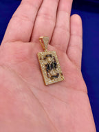 10K Gold King of Diamonds Charm - additional product view 4