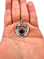10K Gold Angel Wing Photo Diamond Pendant - additional product view 8