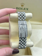 41mm Rolex Datejust Emerald Marker Dial Iced-Out Watch - additional product view 3