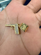 10K Gold Gun Pendant - additional product view 6