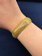 14K Gold Textured Bracelet - additional product view 4
