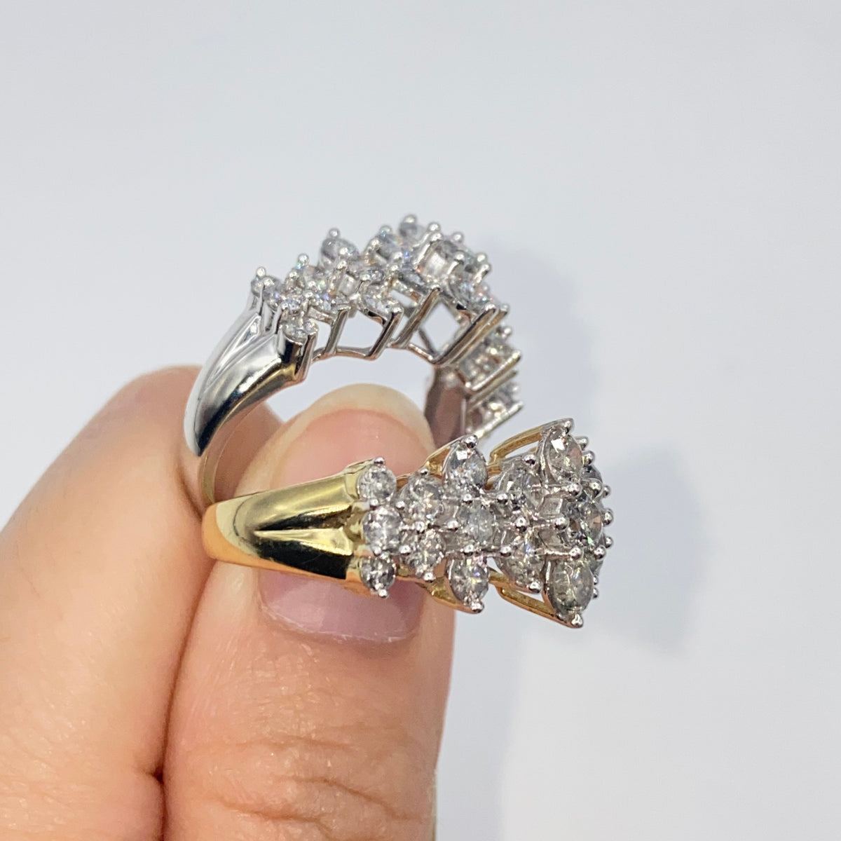 10K Gold Cluster Diamond Ring - additional product view 4