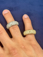 14K Gold Mosaic Upside-Down Diamond Ring - additional product view 13