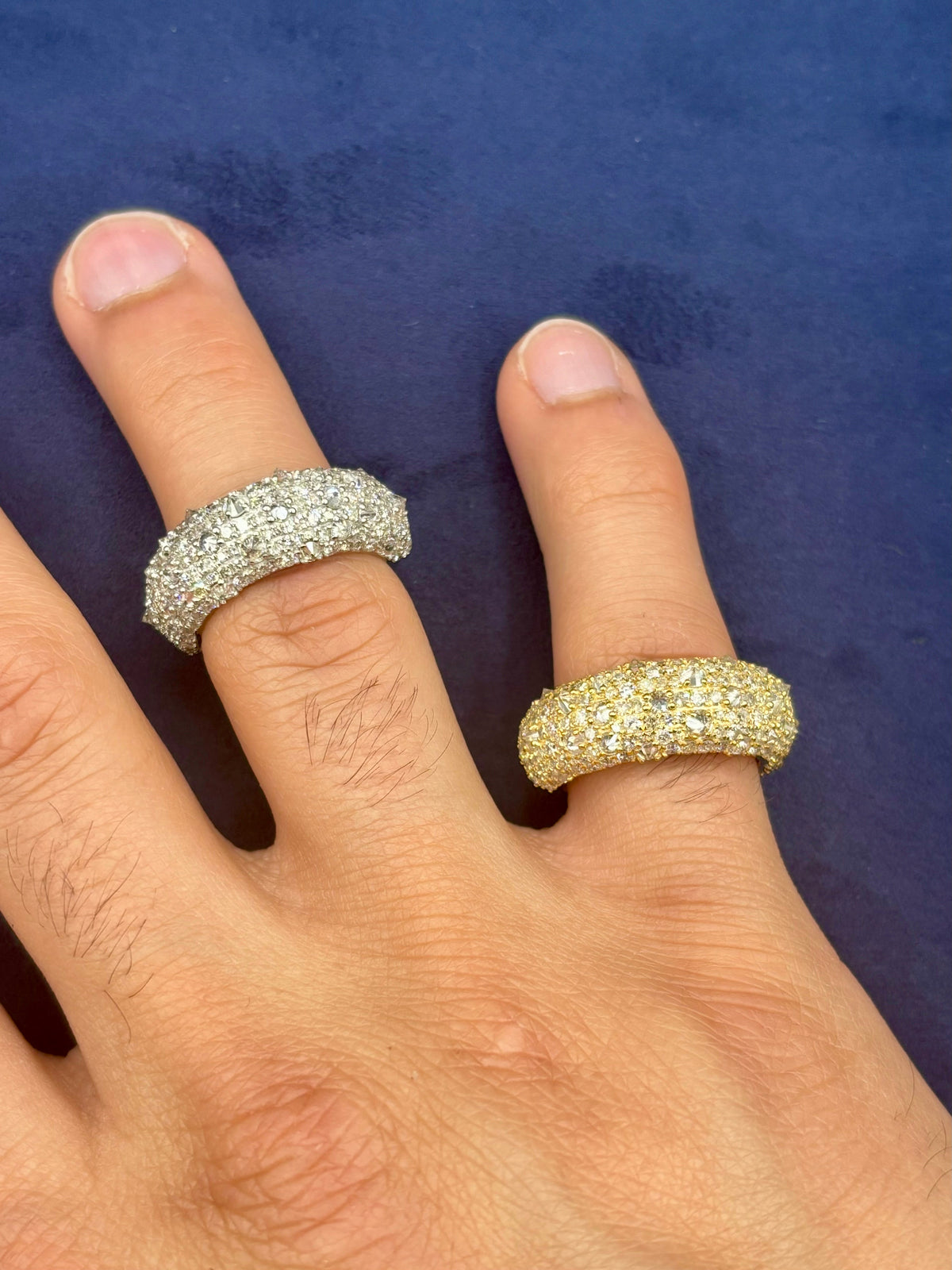 14K Gold Mosaic Upside-Down Diamond Ring - additional product view 13