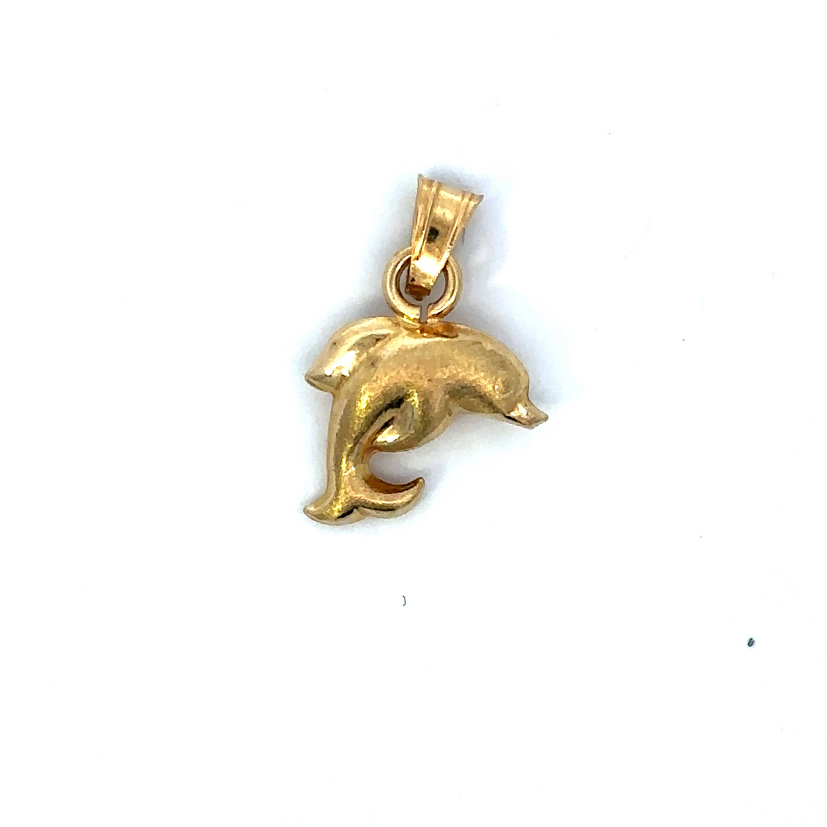 18K Gold Double-Sided Dolphin Pendant - additional product view 2