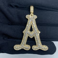 Old English Initial Letter Diamond Pendants Full Collection - close-up product photo