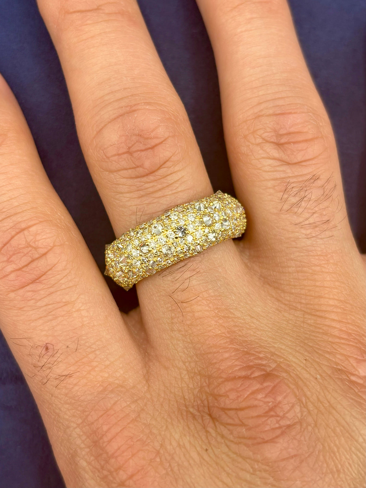 14K Gold Mosaic Upside-Down Diamond Ring - additional product view 20