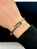 10K Gold Custom Pencil Bangle Bracelet - additional product view 6