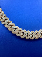 14K Rose Gold Jumbo Diamond Cuban Chain 12mm - additional product view 5