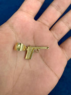 10K Gold Gun Pendant - additional product view 5
