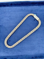 14K 12.3mm Rose and White Gold Cuban 20 in Diamond Chain - additional product view 5