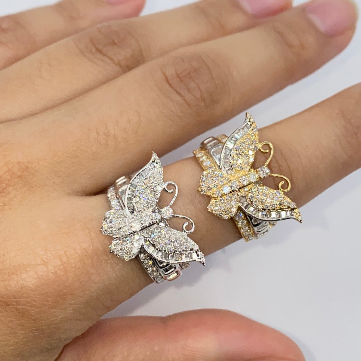 14K Gold Regal Butterfly Diamond Ring - additional product view 4