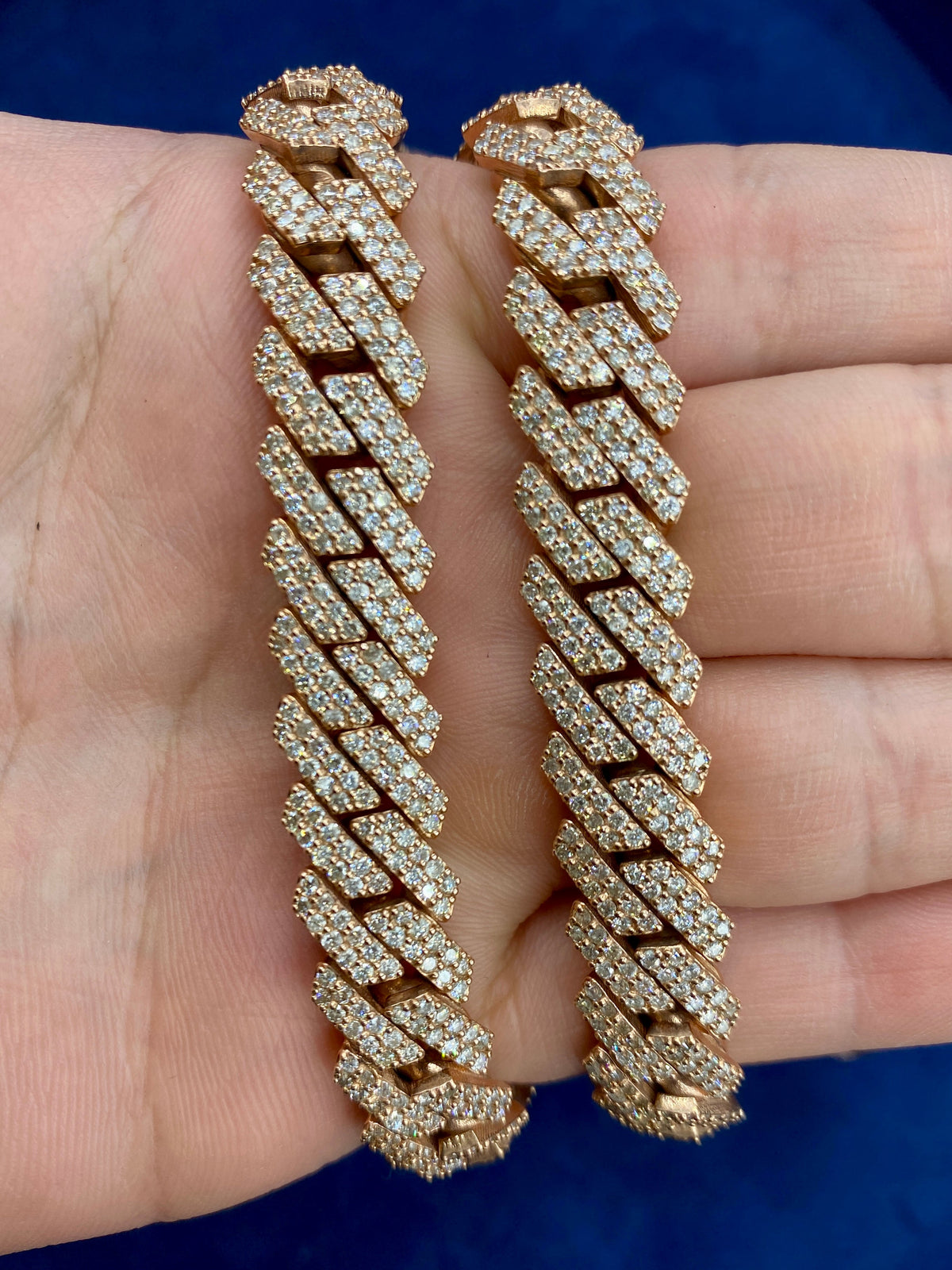 14K Rose Gold Jumbo Diamond Cuban Chain 12mm - additional product view 5