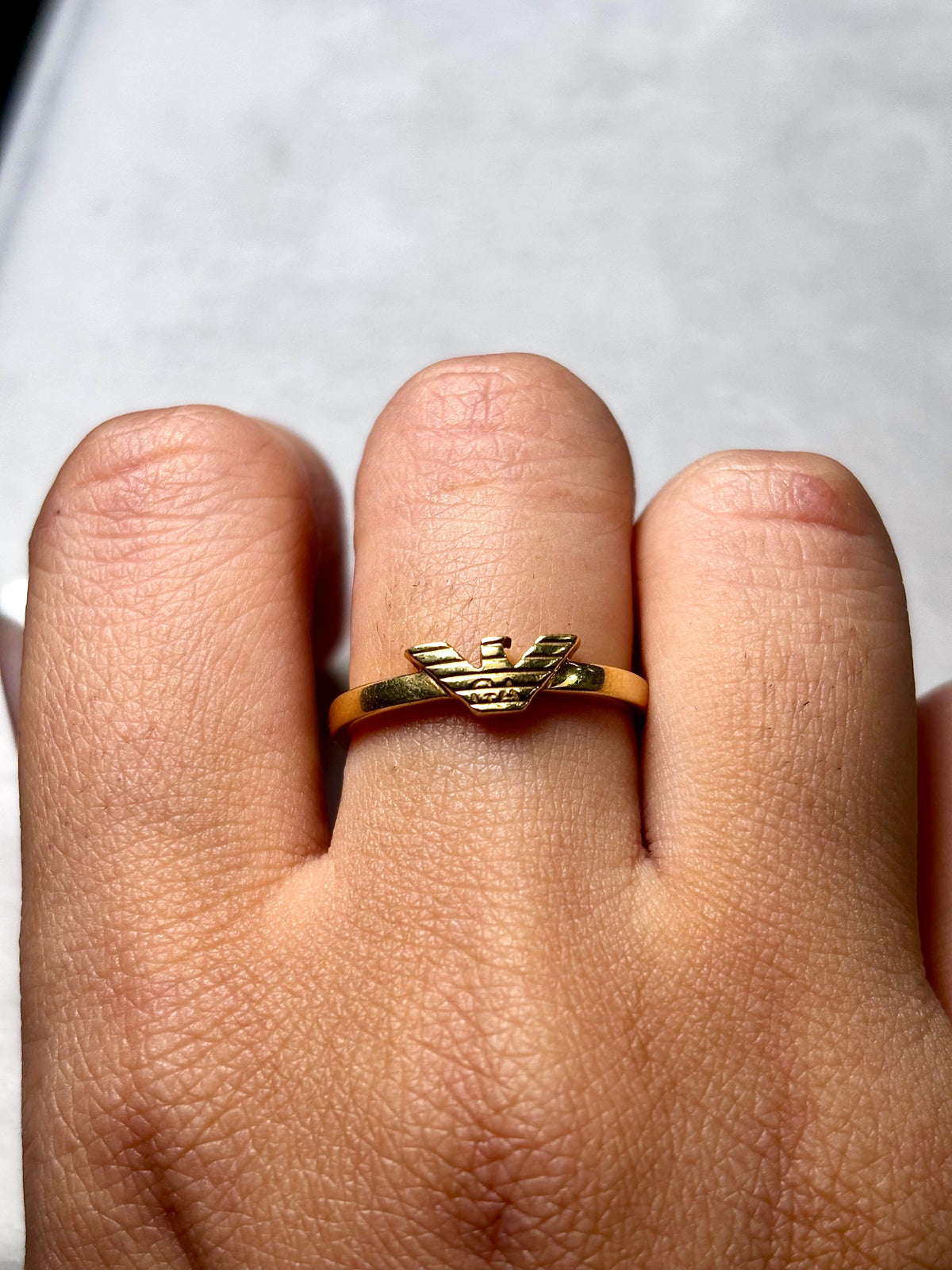18K Gold Armani Ring - additional product view 4