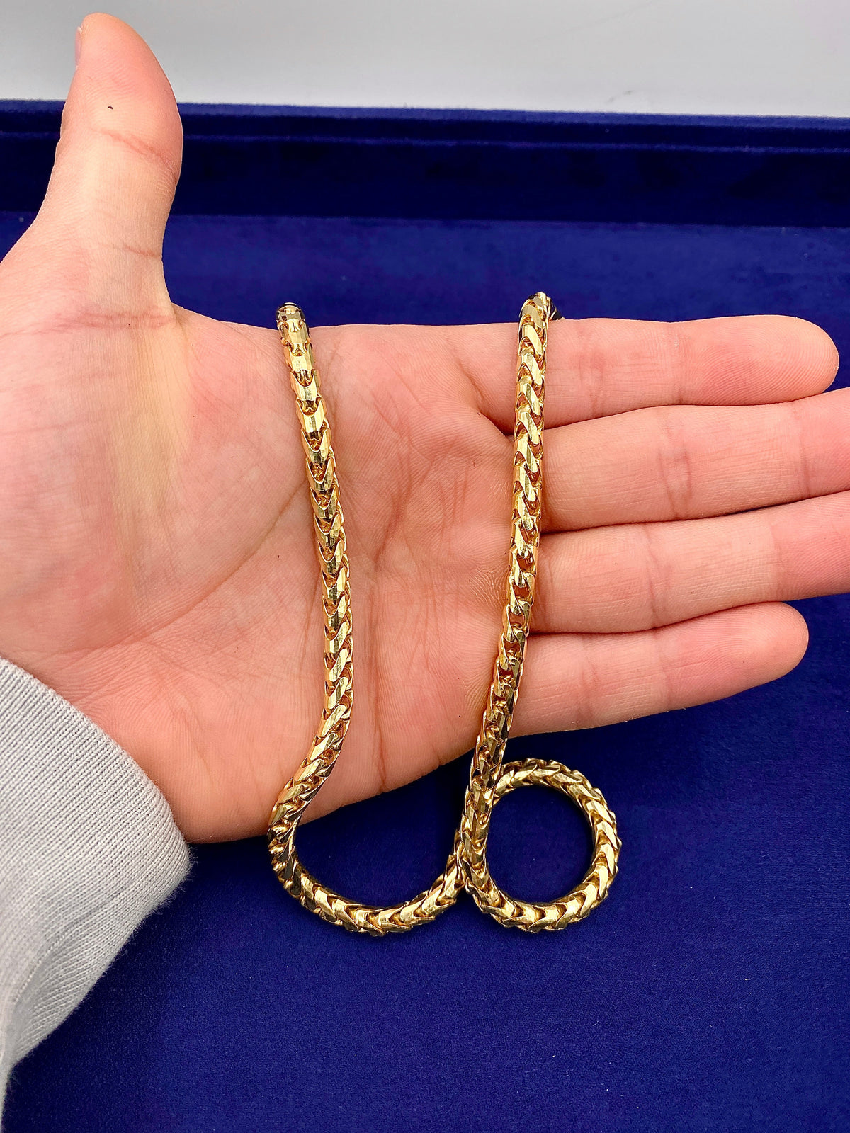 14K 5mm Gold Franco Chain 22 in - additional product view 4