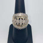 10K Gold Cluster Diamond Baguette Ring - additional product view 5