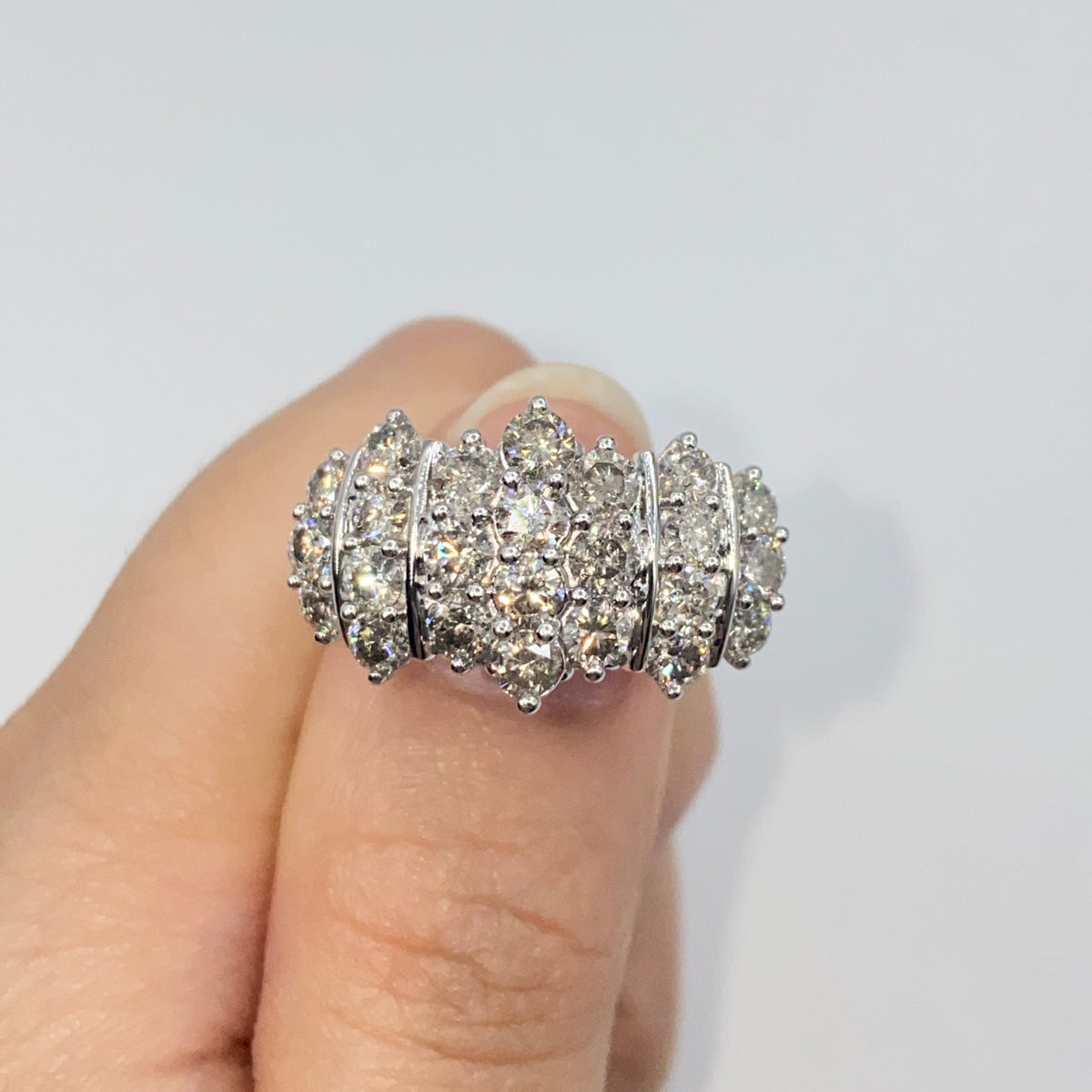 10K Gold Cluster Diamond Ring - additional product view 3