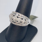 10K Gold Flower Tiara Diamond Engagement Ring - additional product view 6