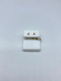 10K Gold Initial Diamond Earrings A-Z - close-up product photo