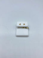 10K Gold Initial Diamond Earrings A-Z - close-up product photo