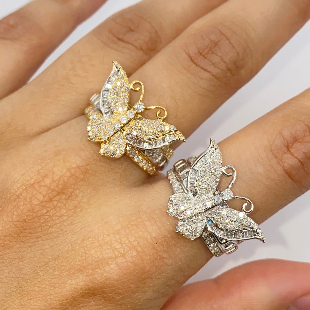 14K Gold Regal Butterfly Diamond Ring - additional product view 3