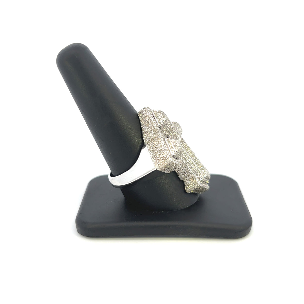 10K Gold Diamond Layered Cross Ring - additional product view 3